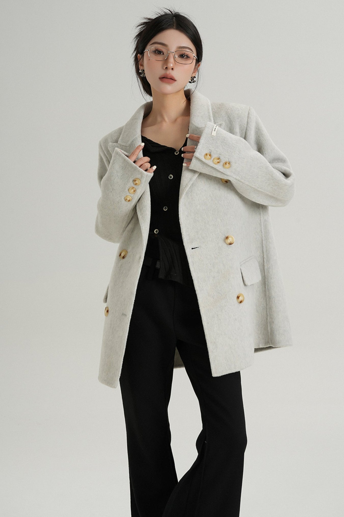 Premium Double-Breasted Wool Jacket