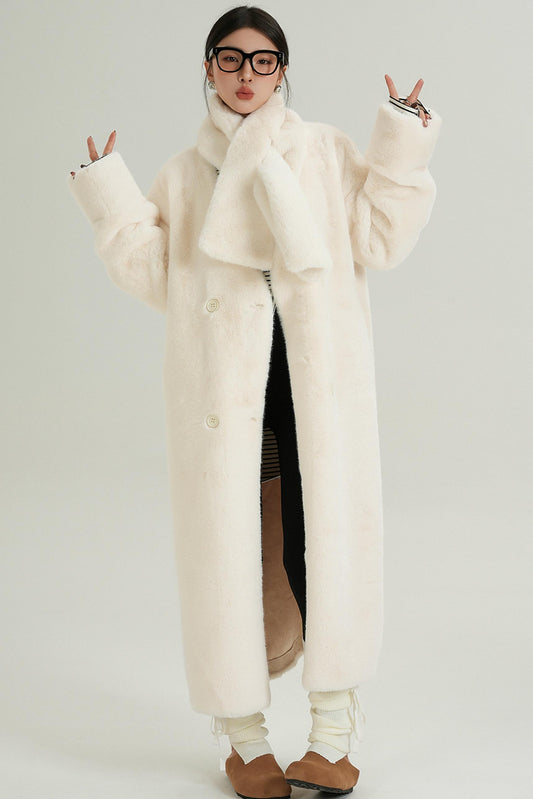 Luxury Fur Mid-Length Coat