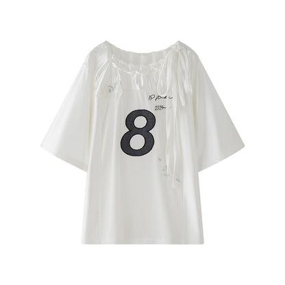 Block Core Mesh Slouch Top