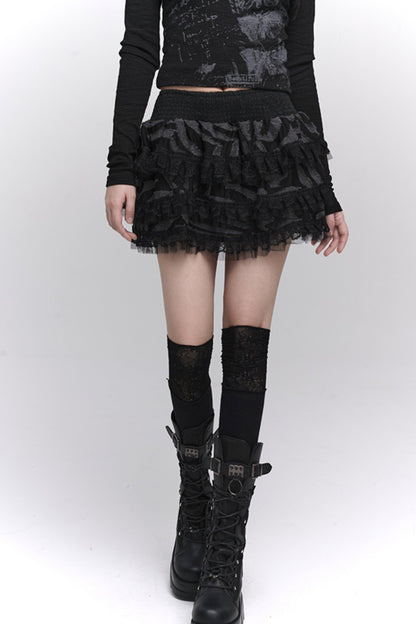 Ghost Girl A-Line Puffy Skirt