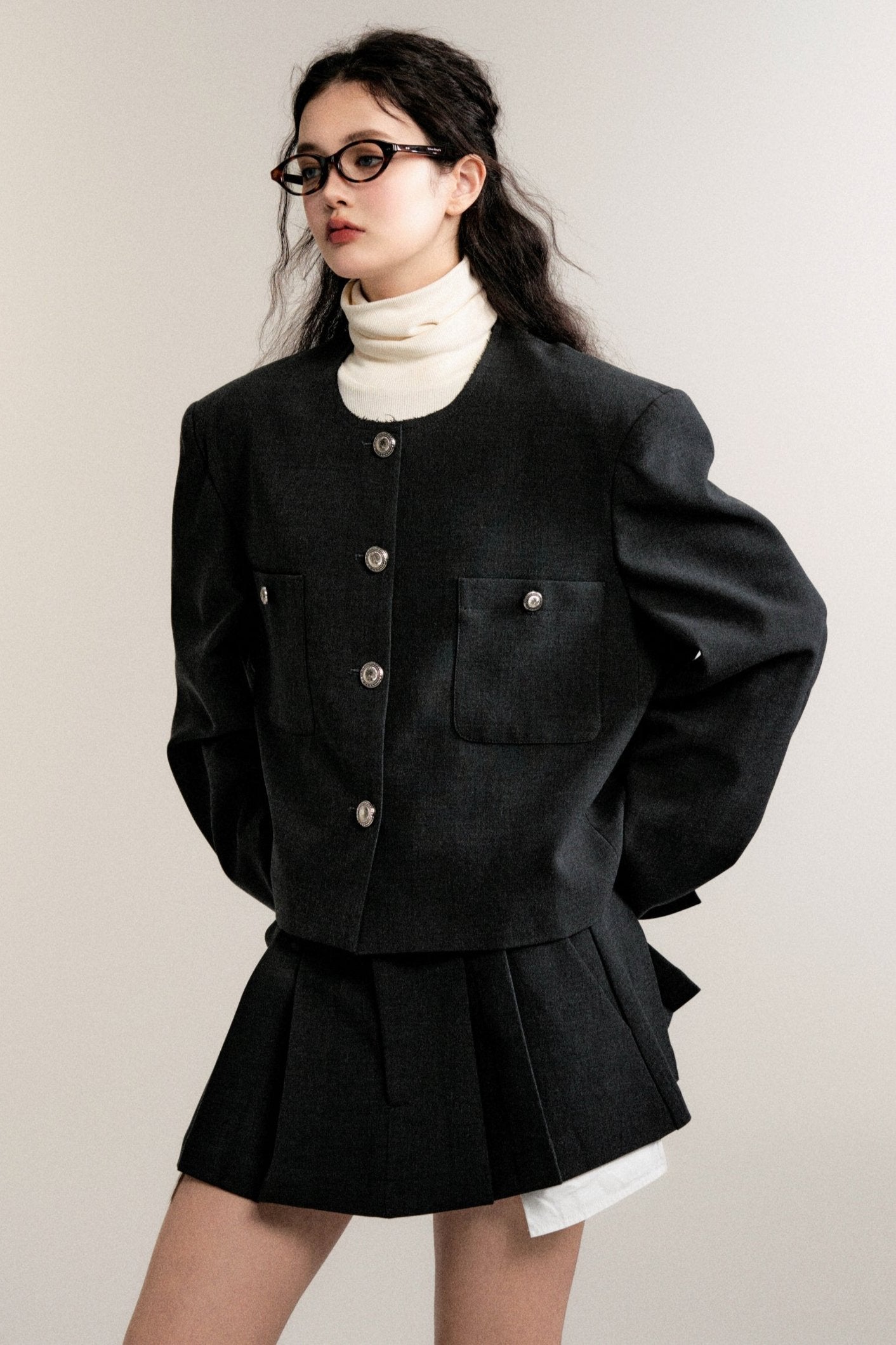 Retro Premium Skirt Jacket Set-UP