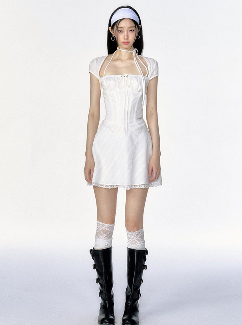 French-style sweet dress stunning sundress A07 main image 0