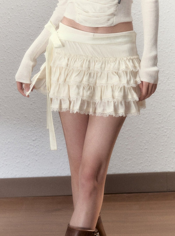 Industrial Strap Bow A-Line Skirt Set