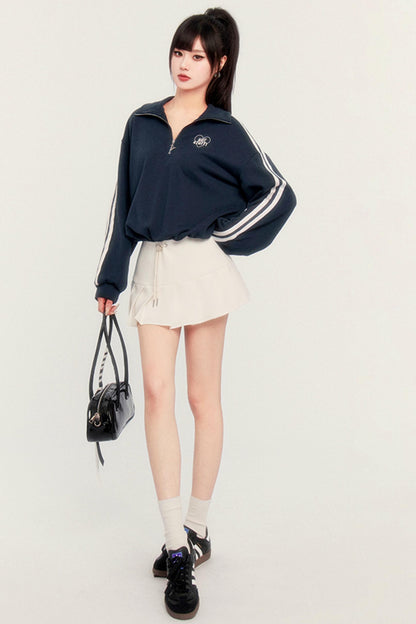 Casual Tennis Two-Piece Pleated Dress