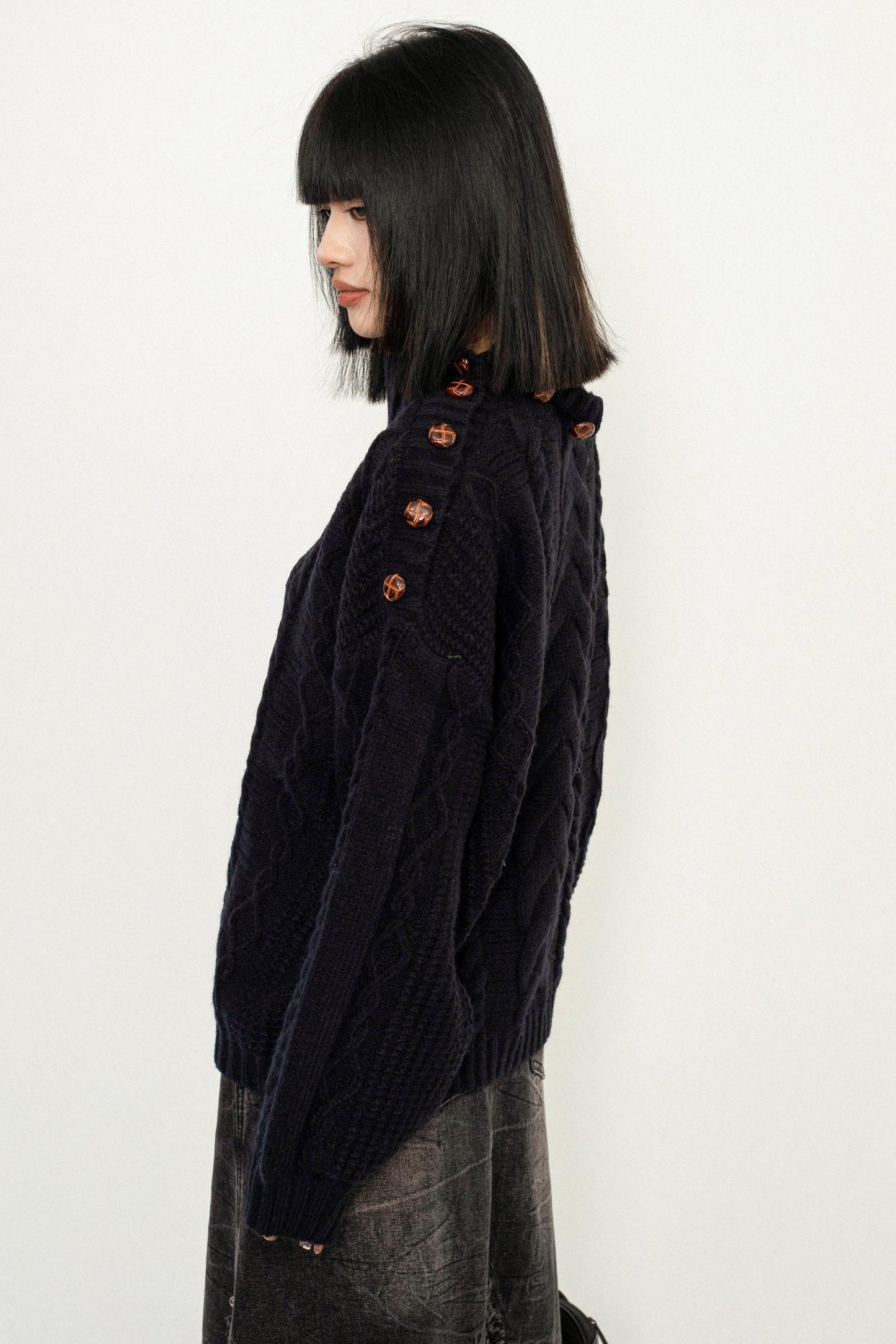 Multi-Way Loose Knit Sweater