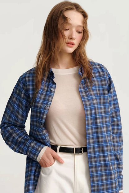 Vintage Plaid Long Sleeve Shirt