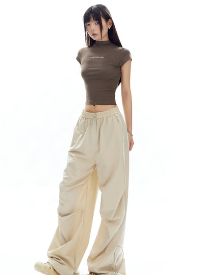 Mountain Babes Half-Turtleneck Crop Top