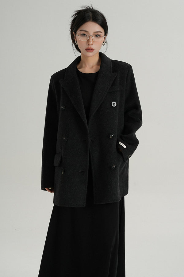 Premium Double-Breasted Wool Jacket