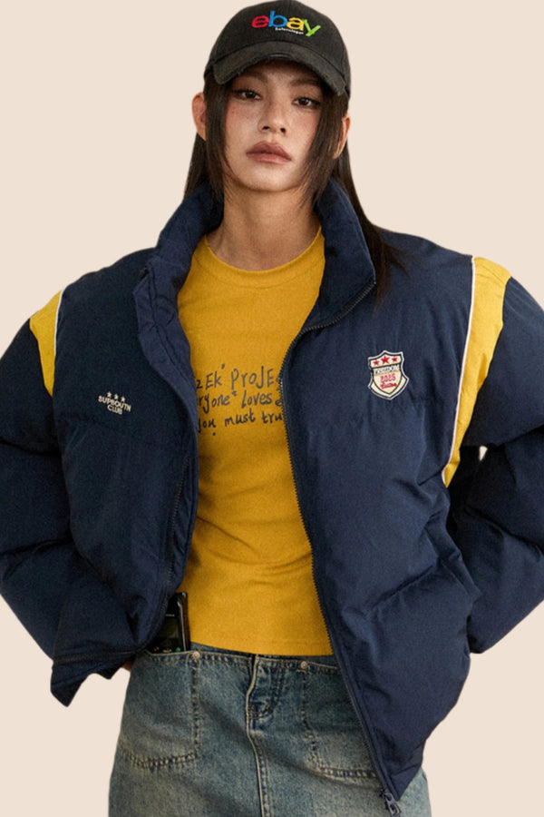 따뜻한 루즈핏 면 자켓 