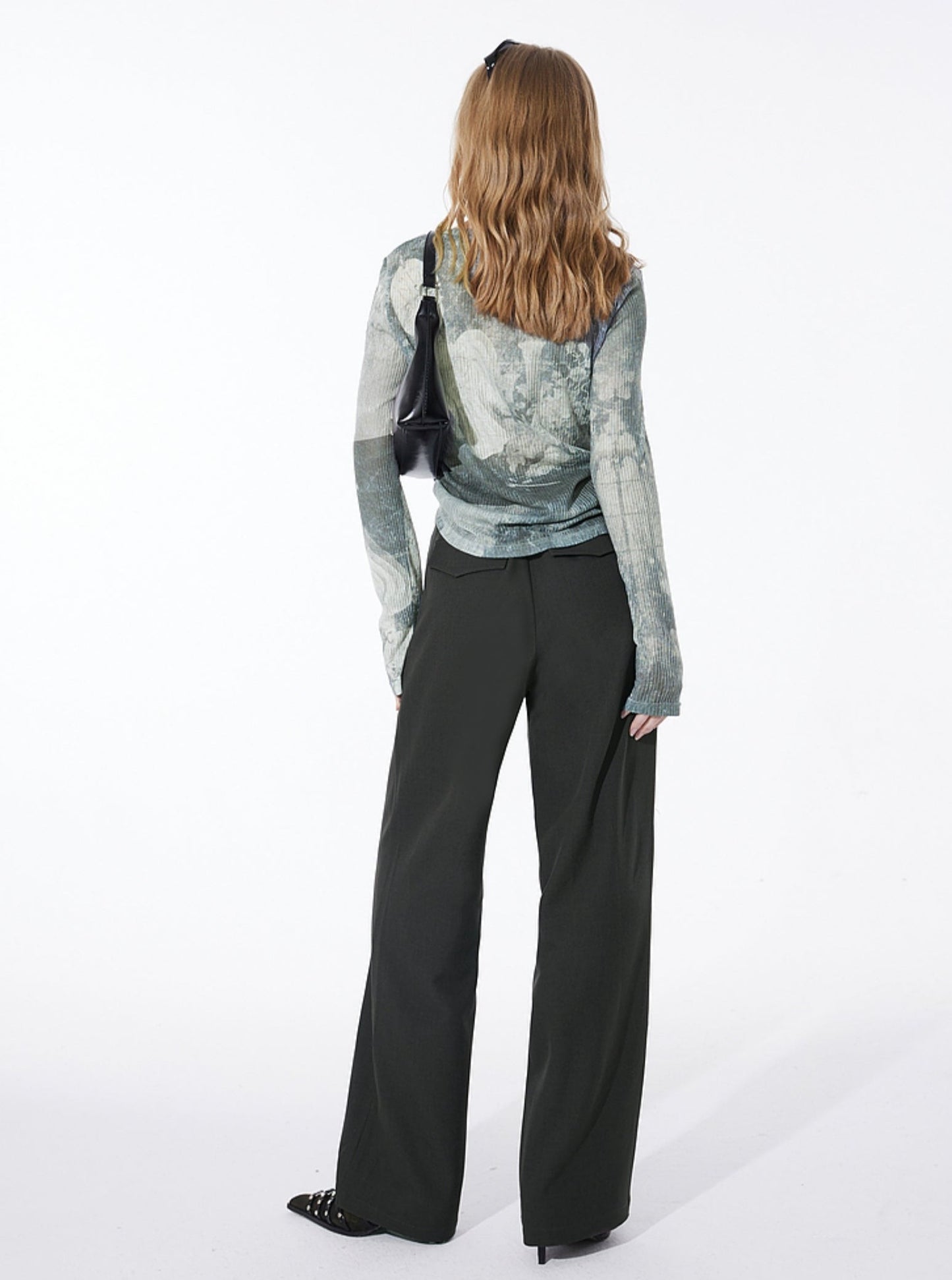 Fairy Pocket Wide Suit Pants