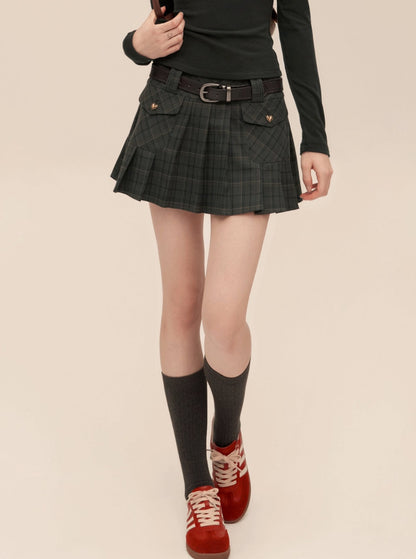 American Retro Patch Pocket Skirt