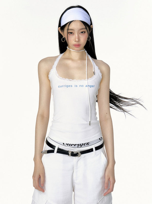 Sexy Sleeveless Lace Top