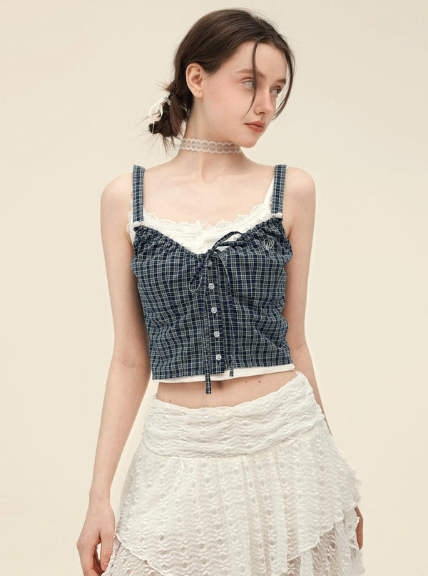 Retro Lace Camisole Set-Up