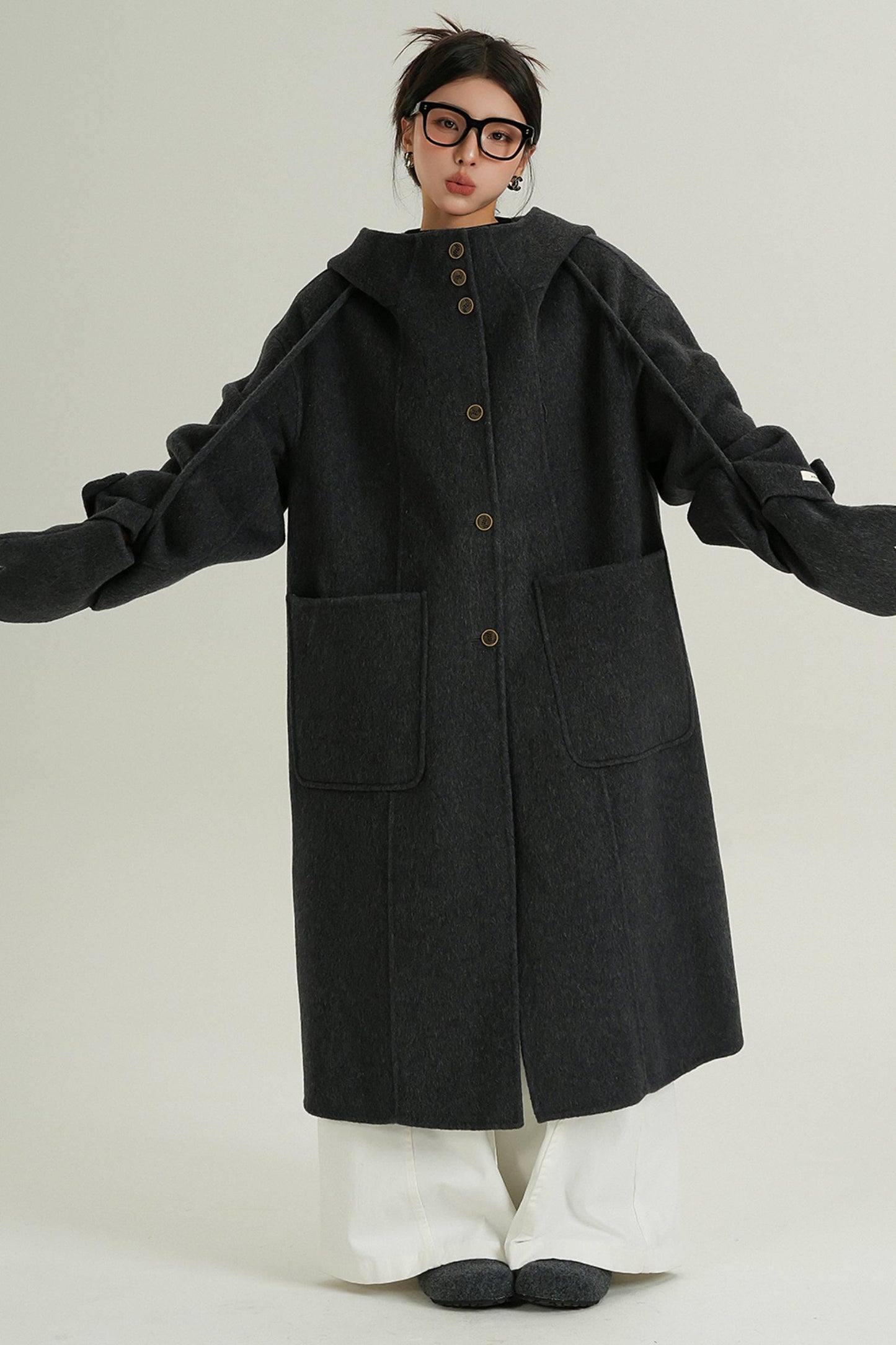 Double-Faced Cape Glove Coat