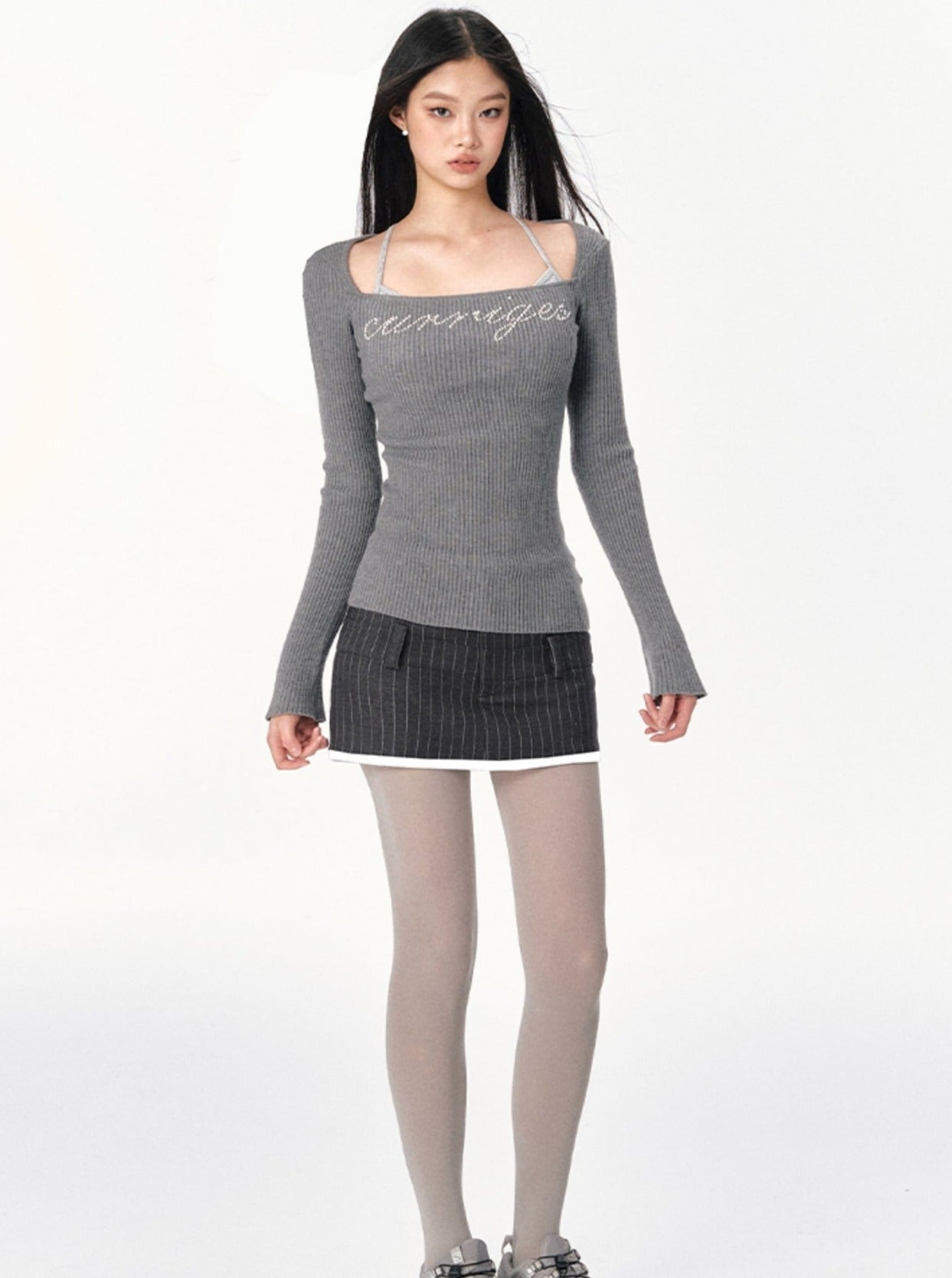 American retro slim base layer top