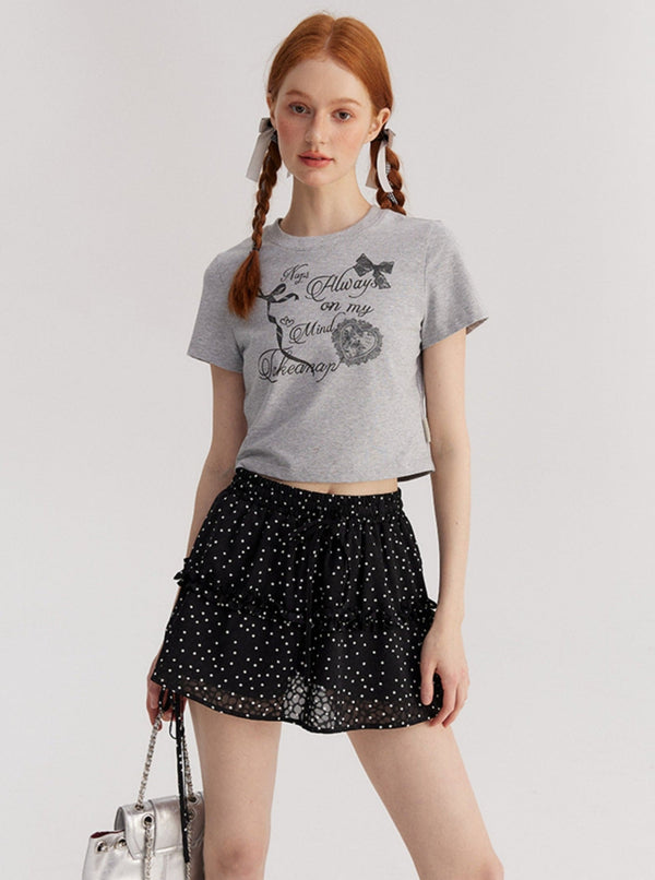 Retro BM Style Crop T-Shirt
