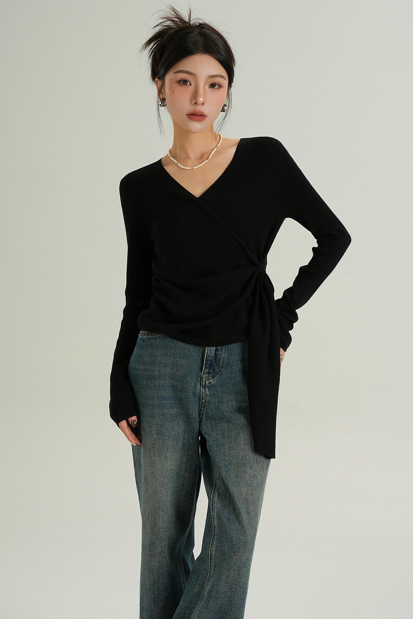 Modern Irregular Knit Sweater