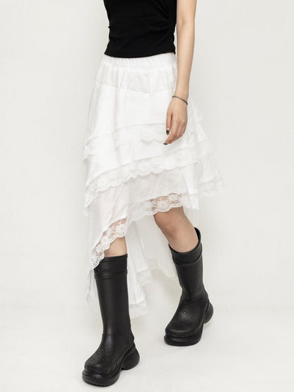 Babes Irregular Elasticated Waist Skirt