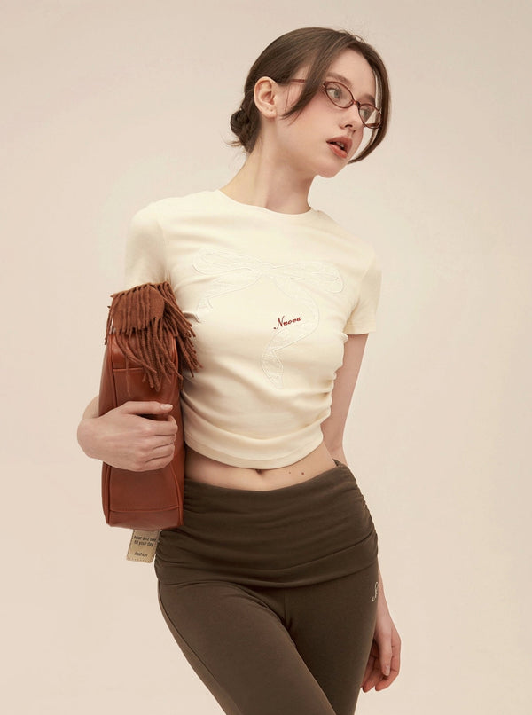 Retro Lace Patch Crop Set-Up