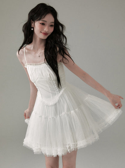 Mountain & Sea French White Dress