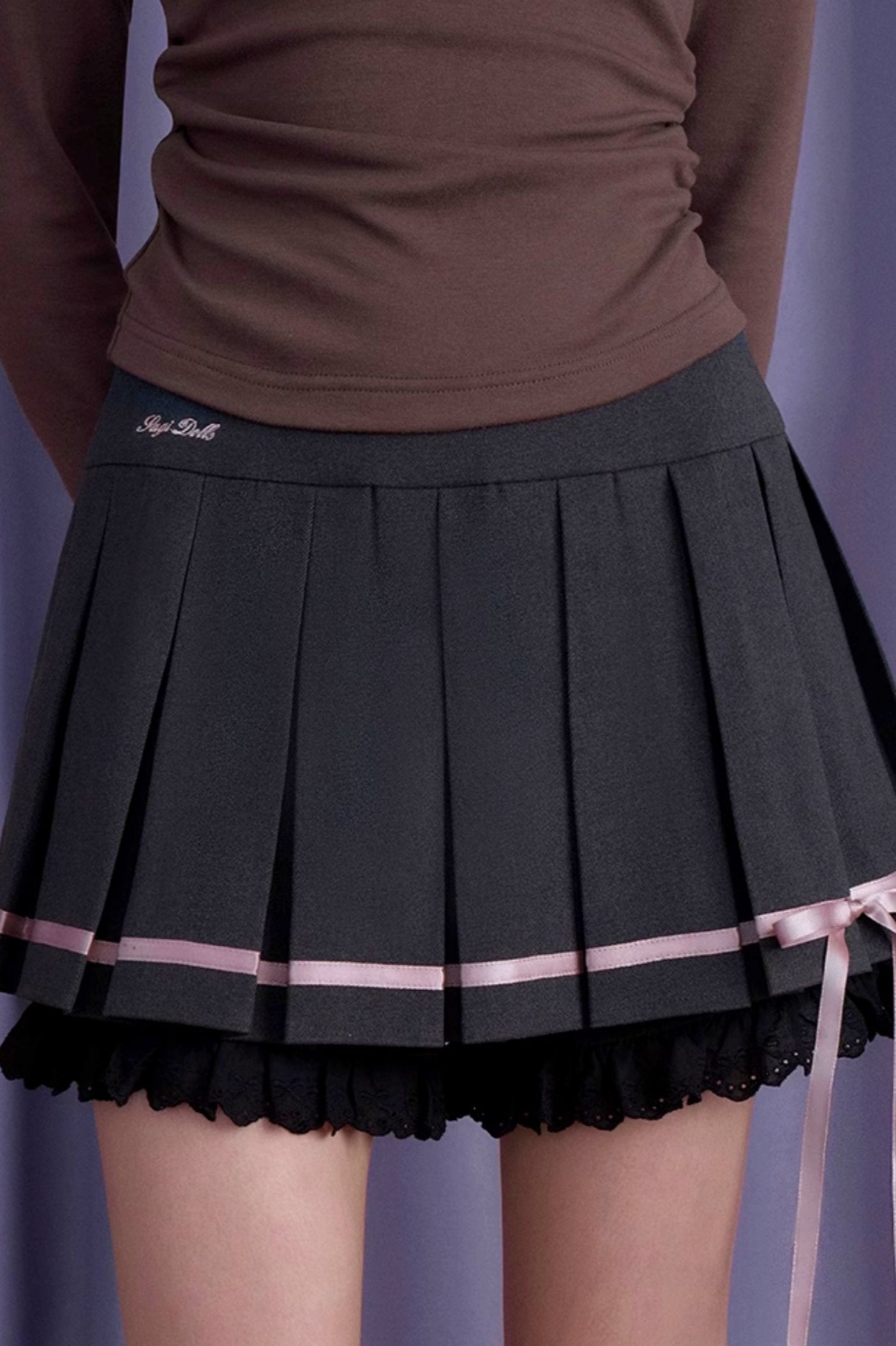 SagiDolls Girl's Fighting Spirit Sakurakai High School College Style Bow Sailor Collar Jacket Short Skirt Looks Thin and Thick