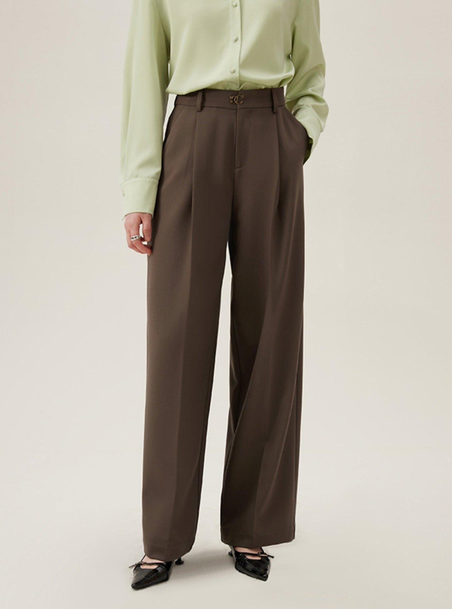 Straight Loose Suit Pants