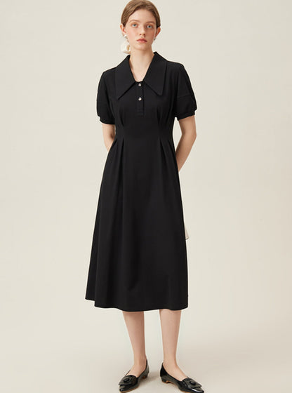 College Style Slim Polo Dress