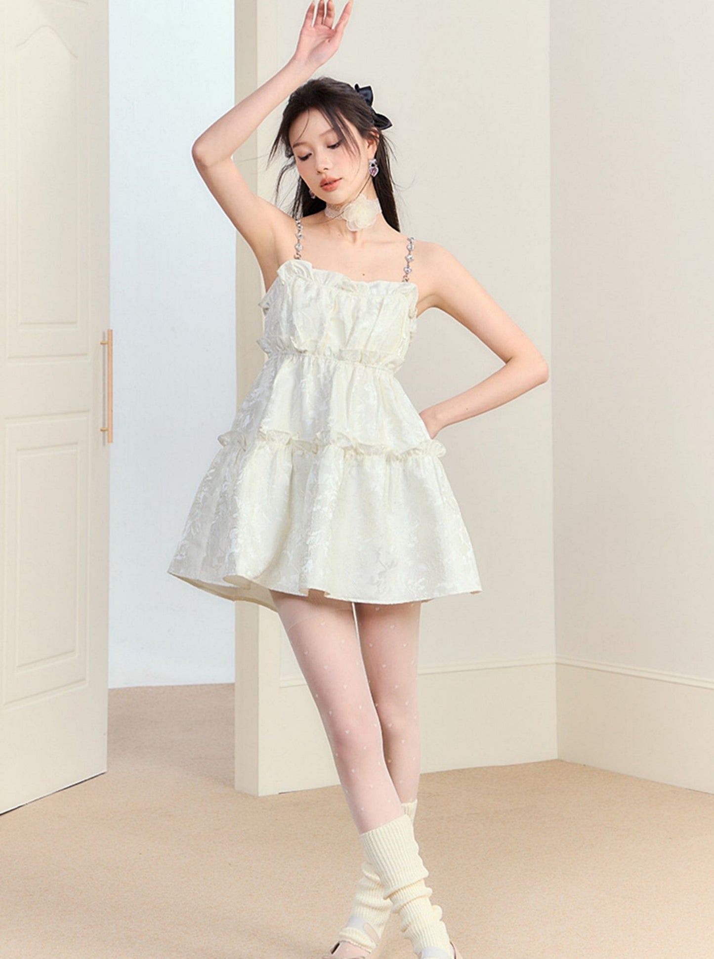 Original Design Slip Puffy Kleid