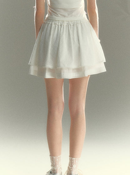 White Ballet Cake Skirt