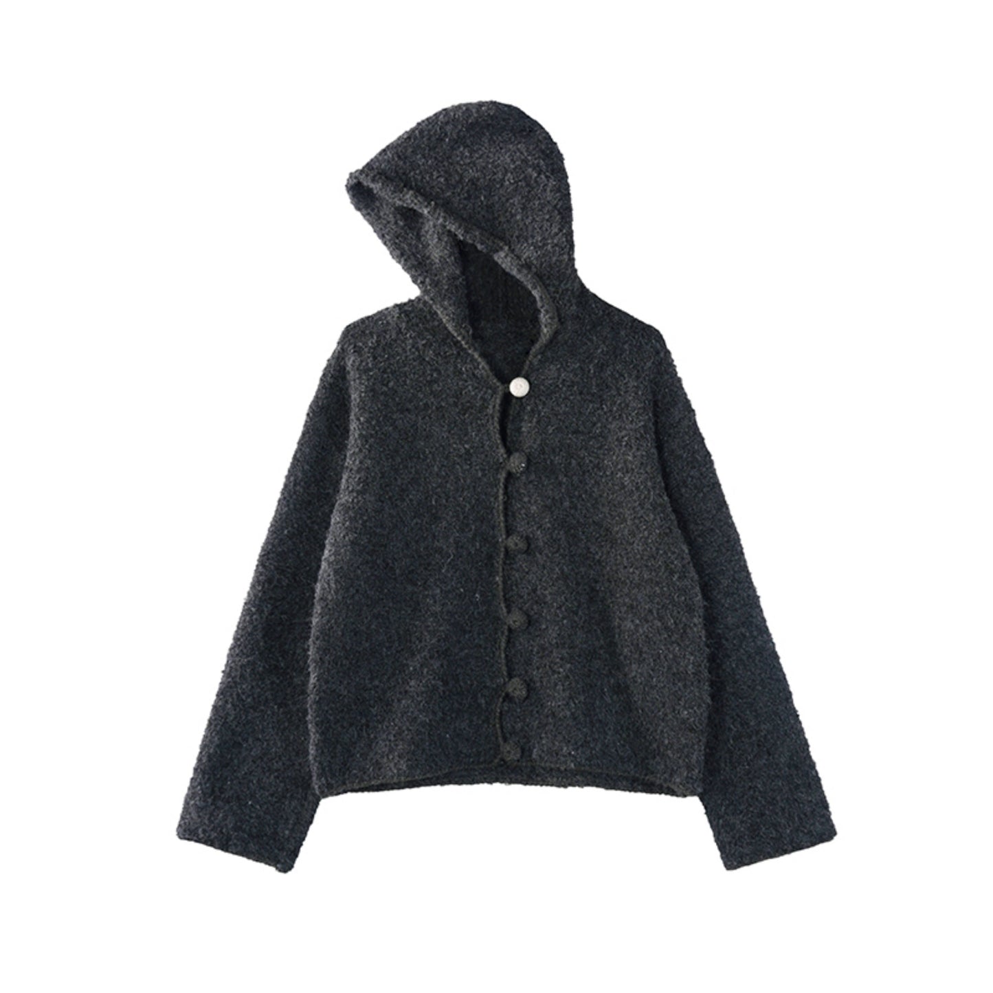 Korean Hooded Knit Cardigan