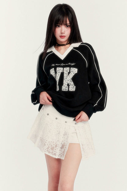 Embroidered VK Patch Sweatshirt