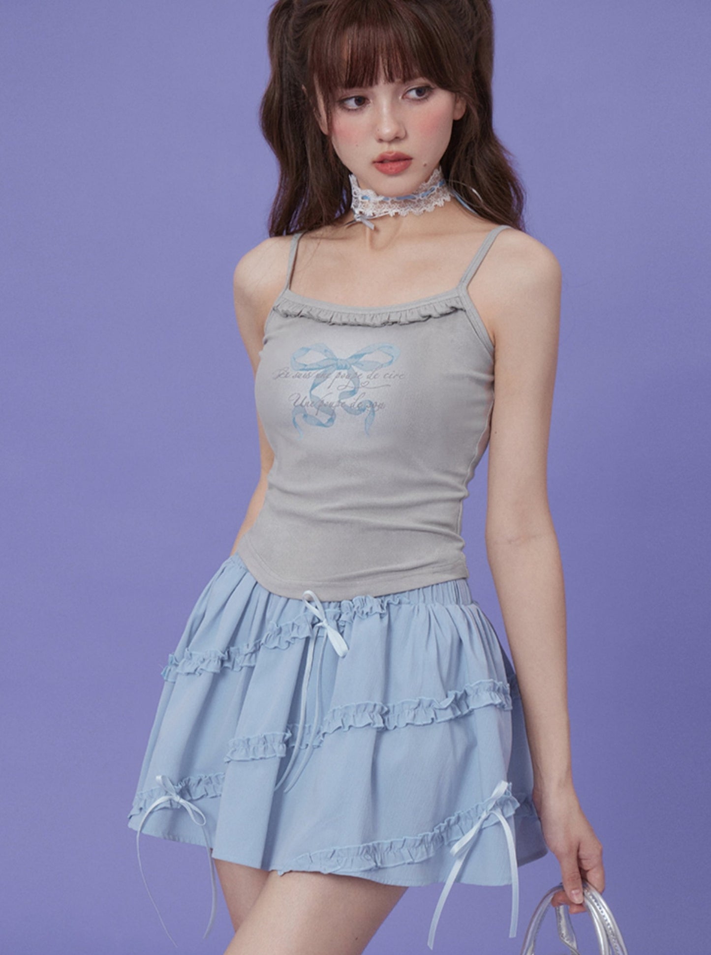 Romantic Pure Desire Cute Short Skirt