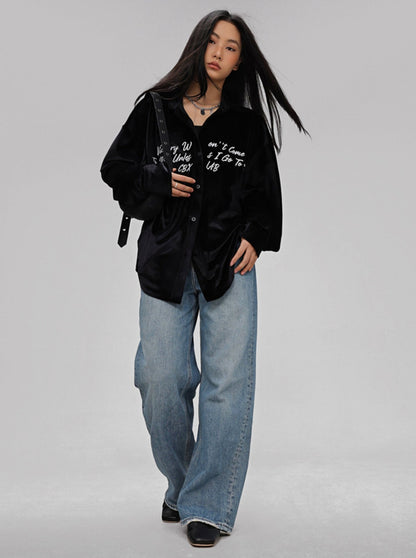 Black Velvet Hip Hop Top