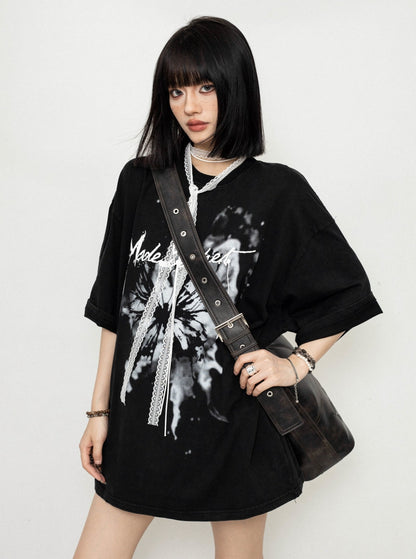 Butterfly Print Loose T-Shirt