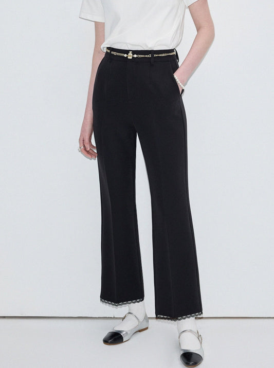 High Waist Cropped Pants