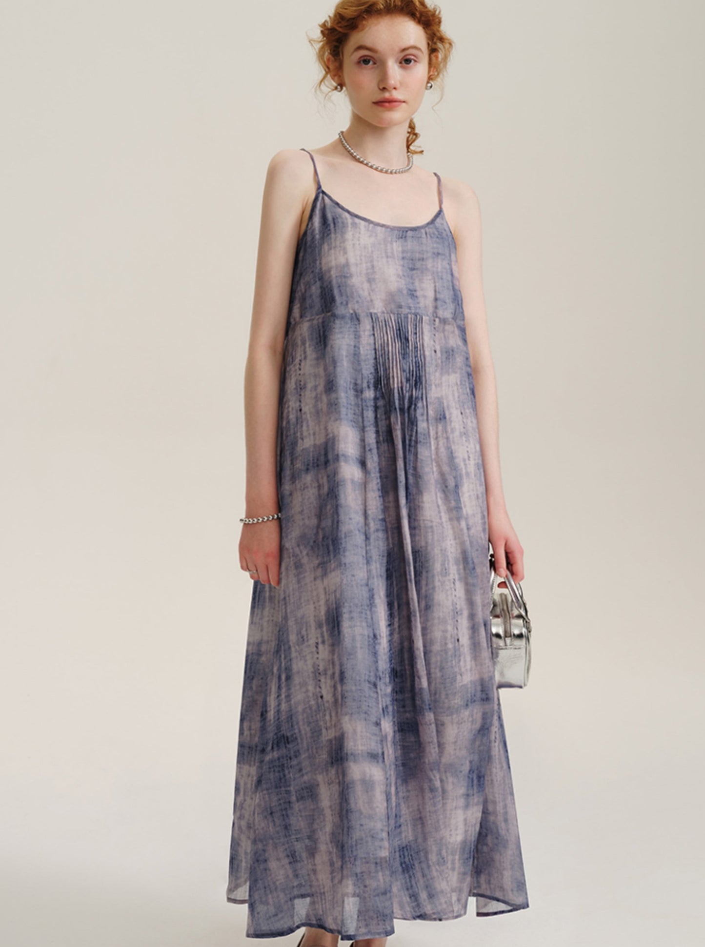 Smudge Pattern Resort Sundress