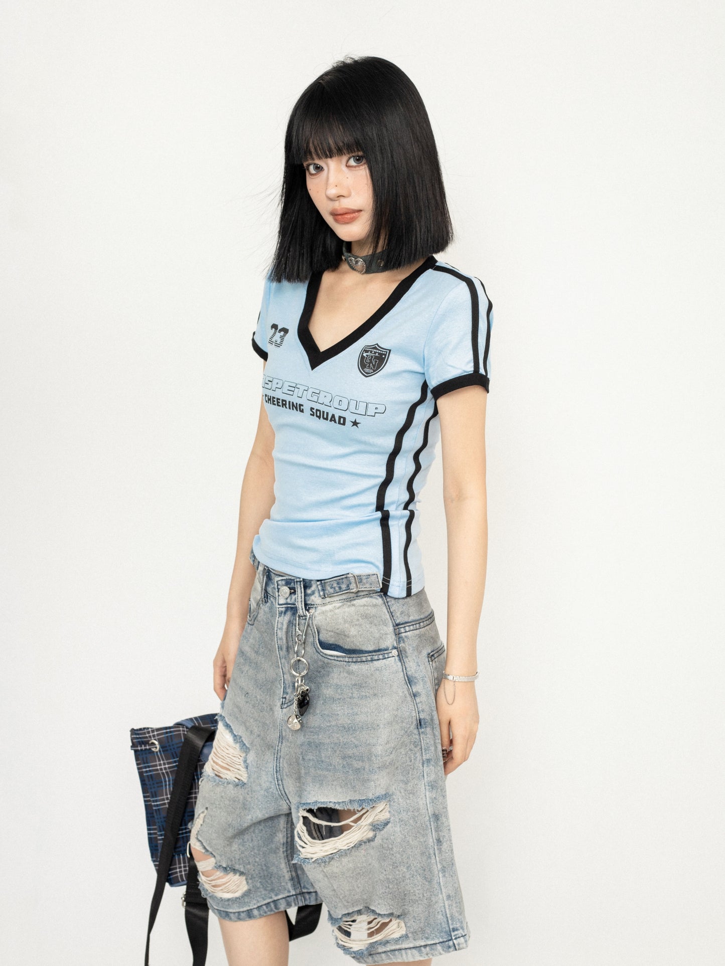 Slim Retro Baseball Top