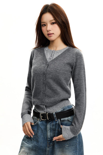 Relaxed Contrast Crewneck Top