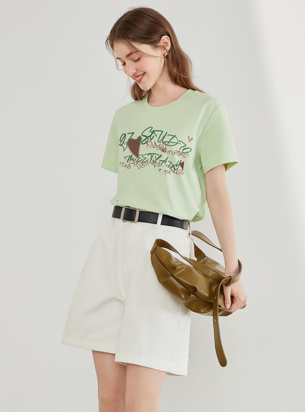 Short Sleeve Letter Print T-Shirt