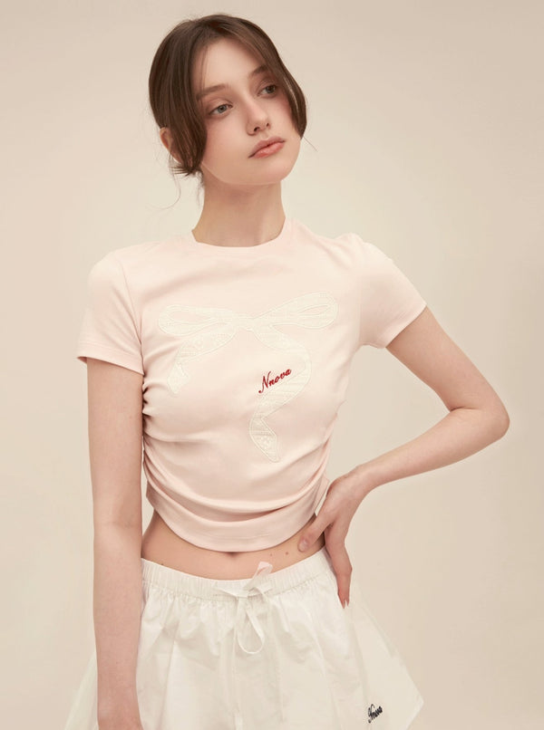 Retro Lace Patch Crop Set-Up