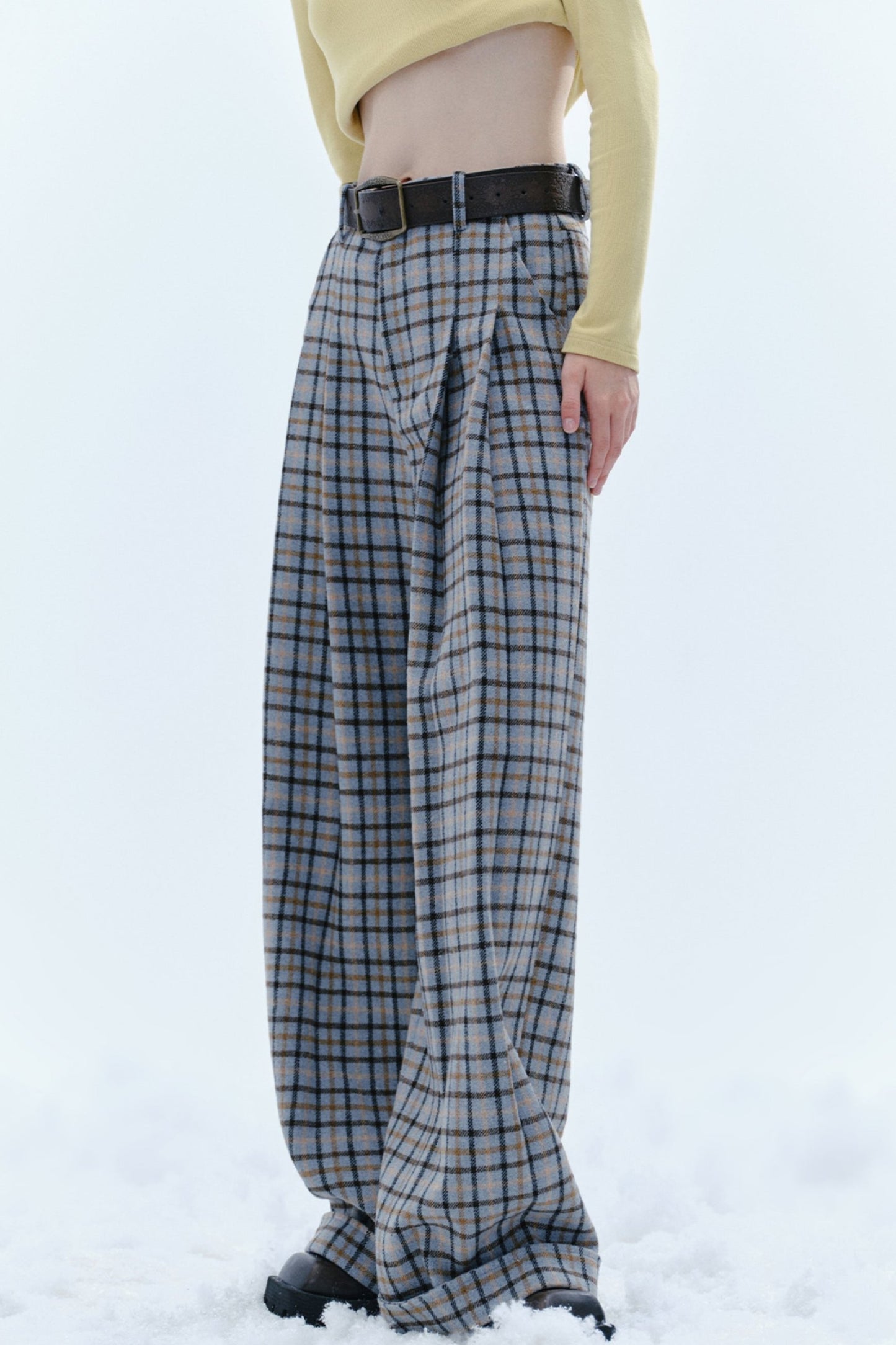 Vintage Tweed Plaid Pants