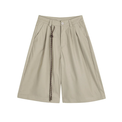 Casual Black Loose Shorts