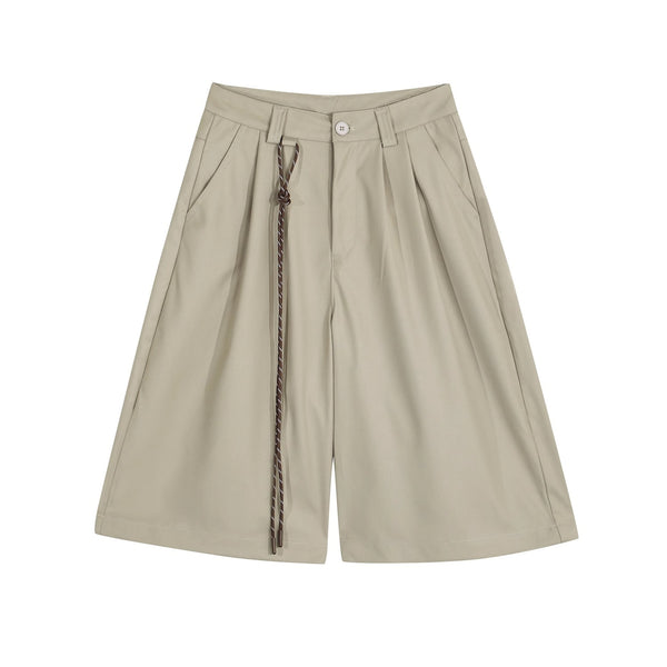 Casual Black Loose Shorts