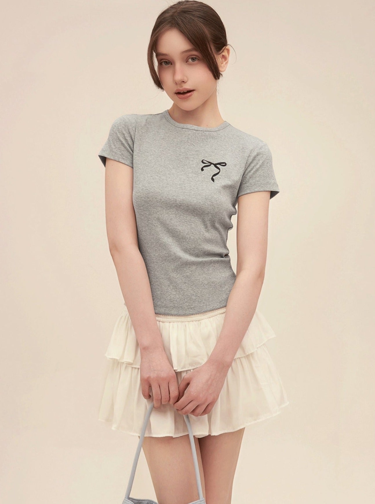 Vintage T-shirt And Shorts Pants With Skirt Set-Up