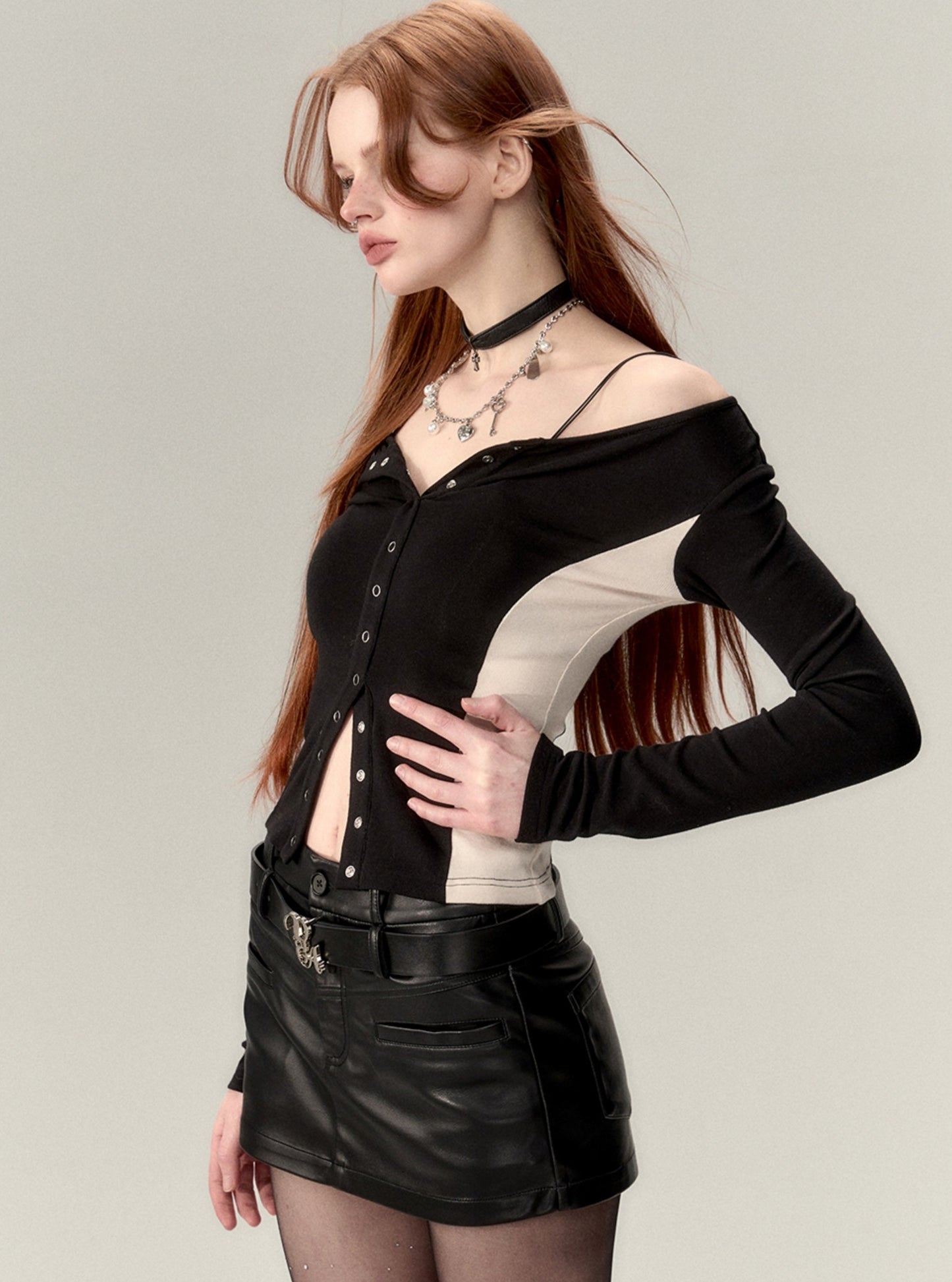 Small Waist Long Sleeve Slim Top