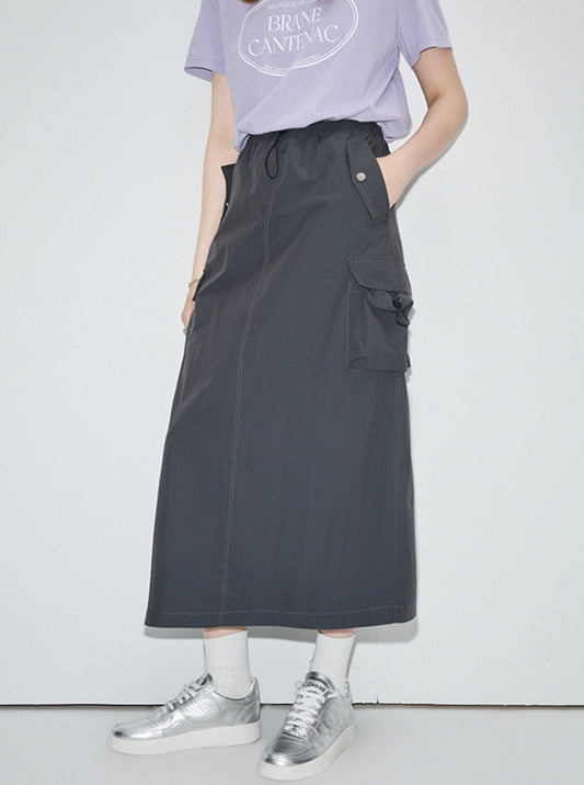 Retro Slim High Waist Design Feeling Skirt
