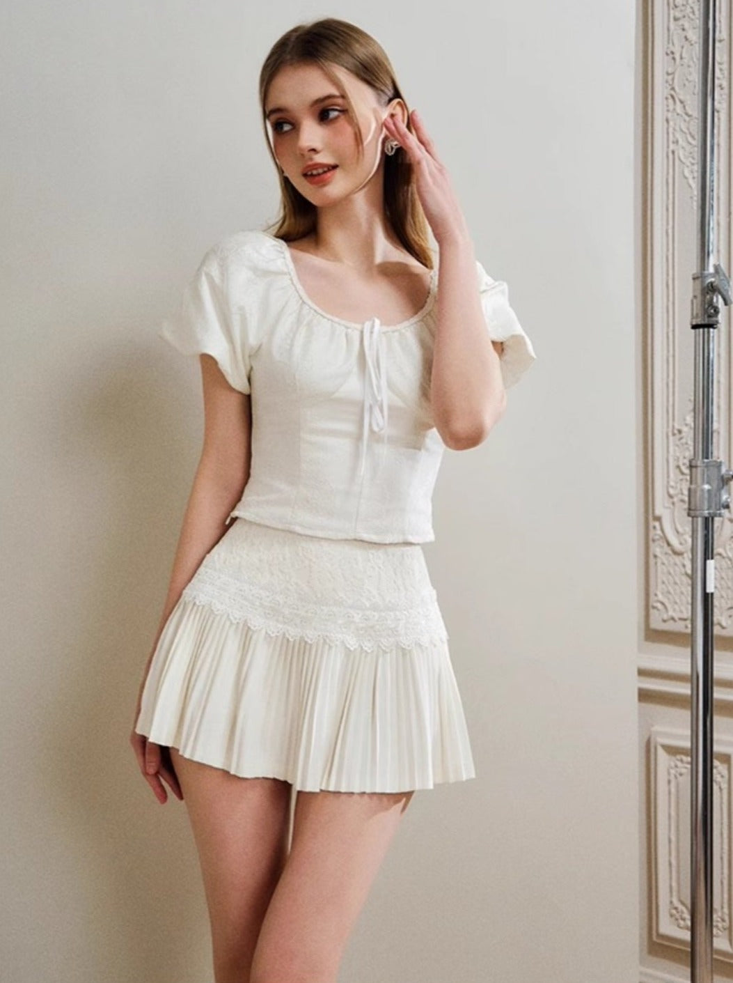 Short White Skirt