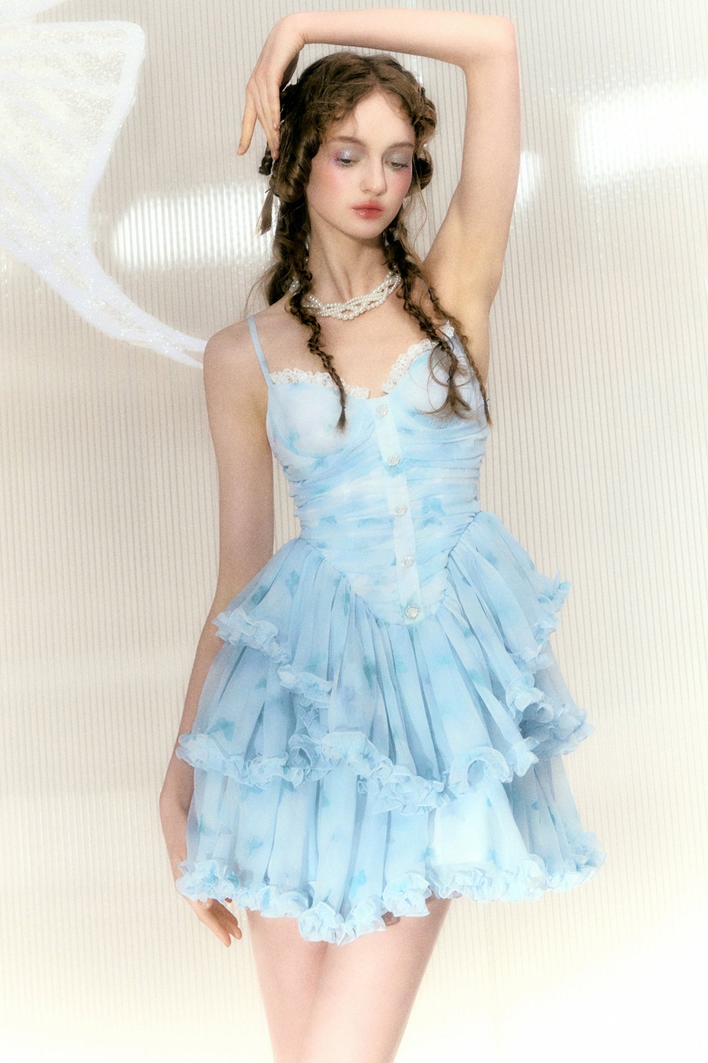 Dreamy Blue Butterfly Sundress