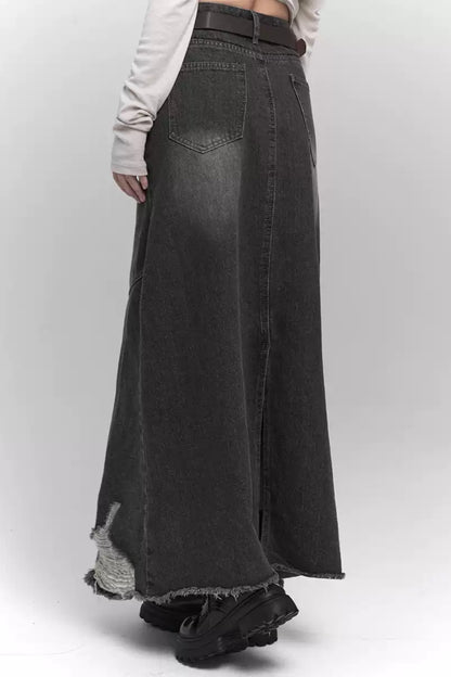 New Fashion Long Denim Skirt