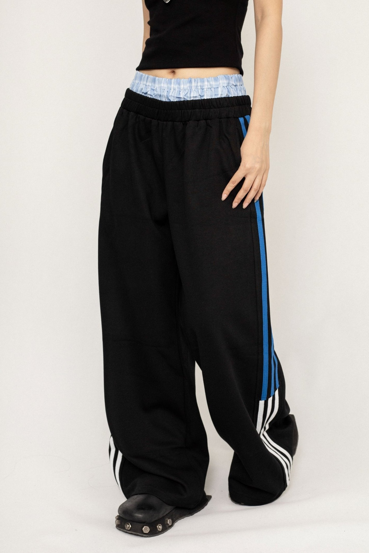 Retro Look Thin Stitching Trousers